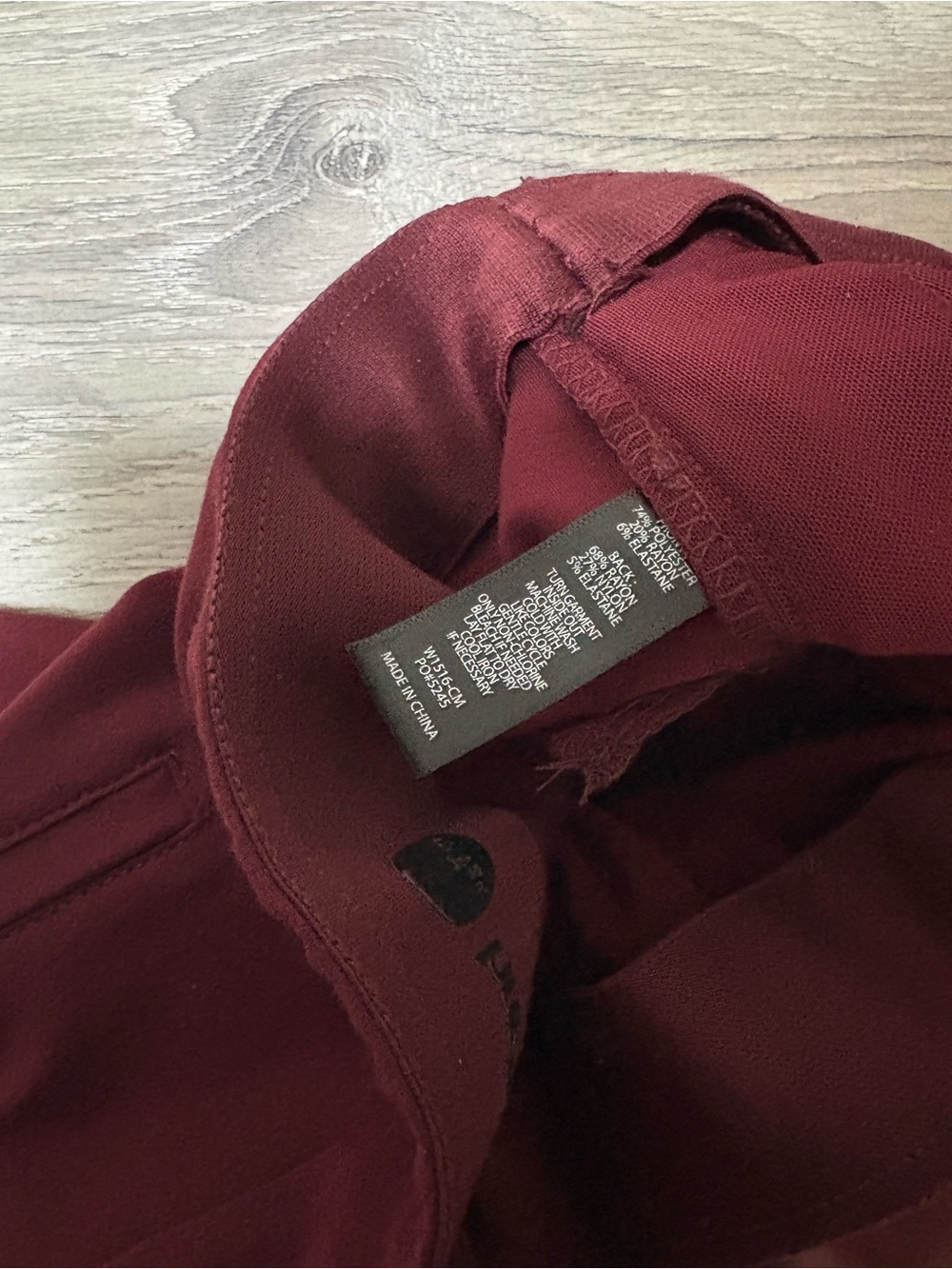 Betabrand Faux Burgundy Leather New Yoga Dress Pants Size Large Petite - Picture 4 of 13